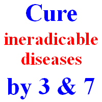 Cure ineradicable diseases by Three and Seven